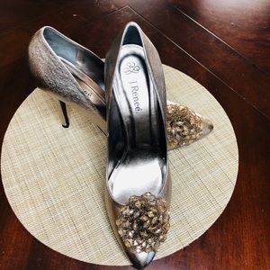 J. Renee Metallic Leather Shoes